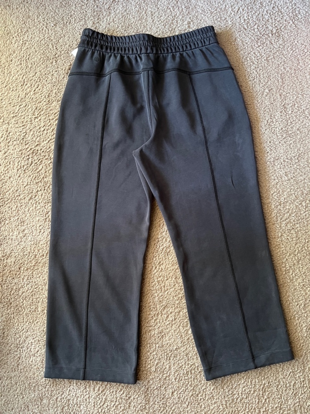NWT Lululemon Softstreme HR Straight Leg Crop Pants - Black Sz 8 - Picture 2 of 10